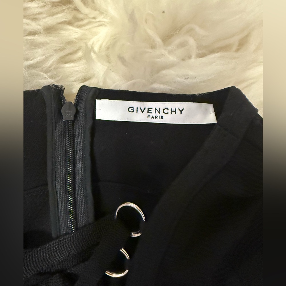 Givenchy Black Lace-Up Bodysuit Aso Kim K - Picture 10 of 14